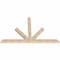 Ekena Millwork Saratoga Smooth Timber Gable Bracket, Douglas Fir, 96"W x 60"H x 3 1/2"D x 5 1/2"F, 15/12 Pitch GBW096X60X0406SAR00SDF - alternate 3